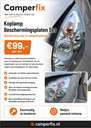 Hymer headlight protection shields